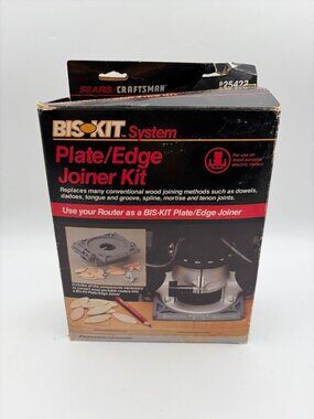 NEW Craftsman Bis-kit System Router Plate/Edge Joiner Kit Woodworking # 925423